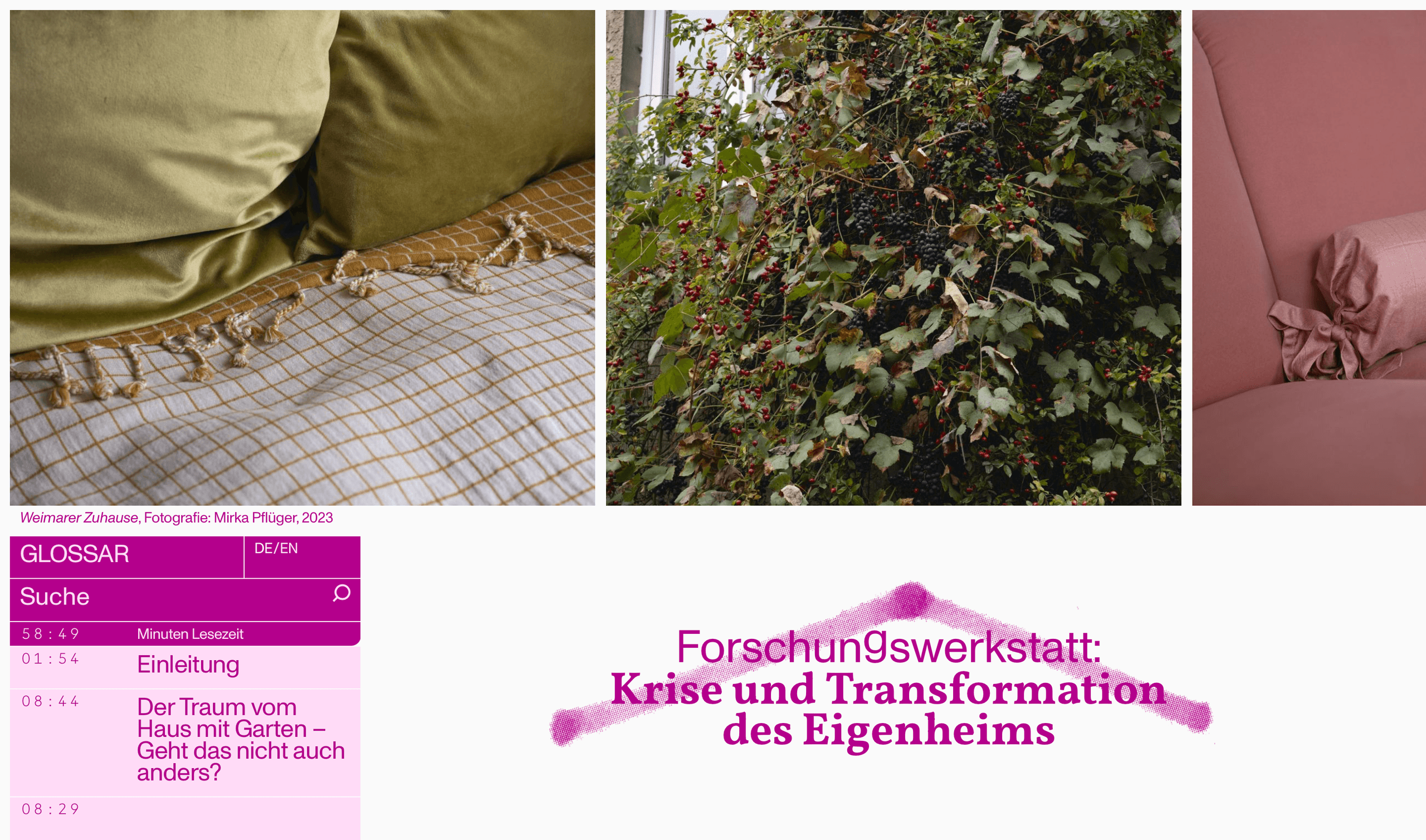 Forschungswerkstatt Eigenheim